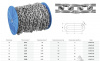 Цепь сварная короткозвенная DIN 766 5мм цинк 143 710/ 774 489