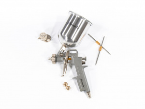 Краскопульт пневматический 0.6л верхним бачком 