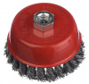 Щетка металлическая чашечная жесткая проволока двухкольцевая 125мм*14мм 510ХМ-В12503