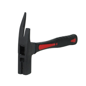 Молоток-гвоздодер кованый 600г фиберглас. обрезин. рукоятка черный Beorol 245276