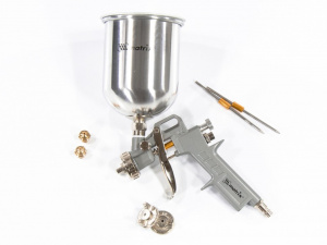 Краскопульт пневматический 0.6л верхним бачком 