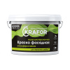 Краска водно-дисперсионная фасадная Krafor 14кг белая 837 30515