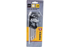 Ключи шестигранные Torx T10-T50 длинные (9шт) 35D961