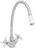 R43127-7 Смеситель для кухни гибкий излив белый  
