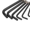 Набор ключей имбусовых TORX T10-T50 CrV 9шт оксидированные на кольце Kranz KR-12-5203 1788650